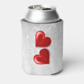 Red Hearts Persoonlijke Koelbox Blikjeskoeler (Blikje Achterkant)