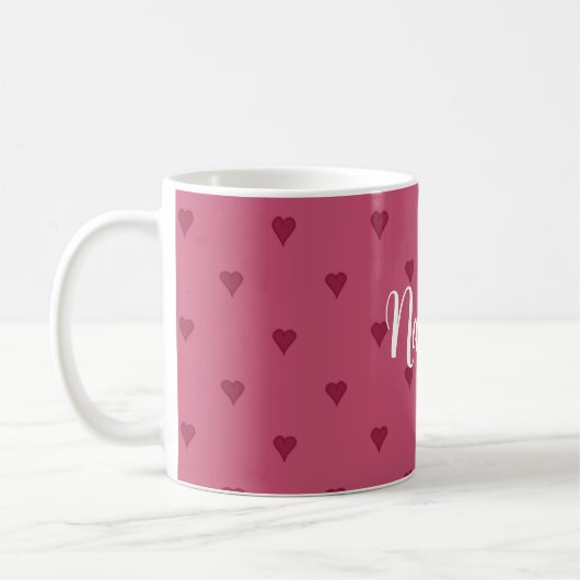Red Hearts Persoonlijke koffie-Mok Koffiemok (Links)