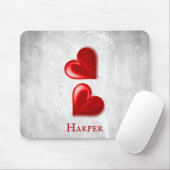 Red Hearts Persoonlijke Muismat (Met muis)