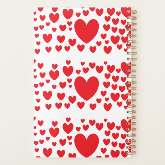 Red Hearts Planner  (Achterkant)