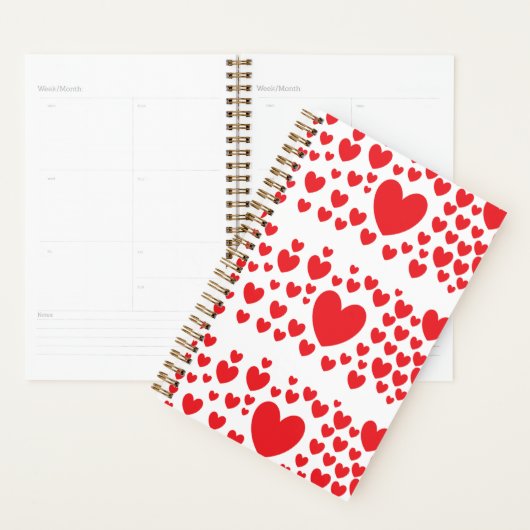 Red Hearts Planner  (Display)