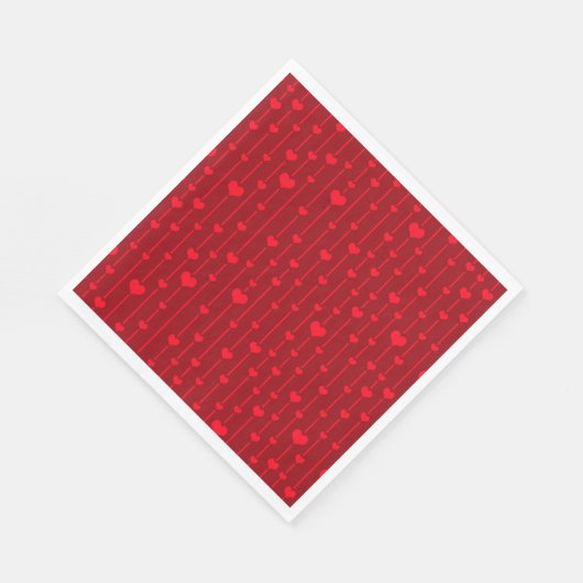 Red Hearts popular pattern Servet (Hoek)