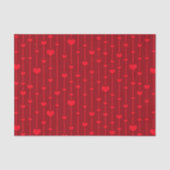 Red Hearts popular pattern, Tissuepapier (Voorkant)