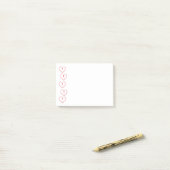 Red Hearts Post-it Notes (Op bureau)