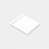 Red Hearts Post-it Notes (Schuin)