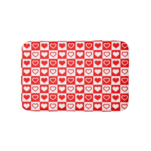 Red Hearts Pset Patroon Thunder_Cove Badmat (Voorkant)