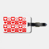 Red Hearts Pset Patroon Thunder_Cove Bagagelabel (Achterkant horizontaal)