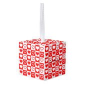 Red Hearts Pset Patroon Thunder_Cove Decoratie (Achter hoekig)