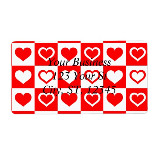 Red Hearts Pset Patroon Thunder_Cove Etiket (Voorkant)