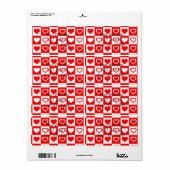 Red Hearts Pset Patroon Thunder_Cove Etiket (Full Sheet)