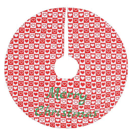 Red Hearts Pset Patroon Thunder_Cove Kerstboom Rok (Voorkant)