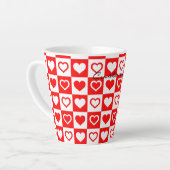 Red Hearts Pset Patroon Thunder_Cove Latte Mok (Linkerhoek)