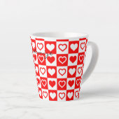 Red Hearts Pset Patroon Thunder_Cove Latte Mok (Rechterhoek)