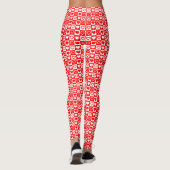 Red Hearts Pset Patroon Thunder_Cove Leggings (Achterkant)