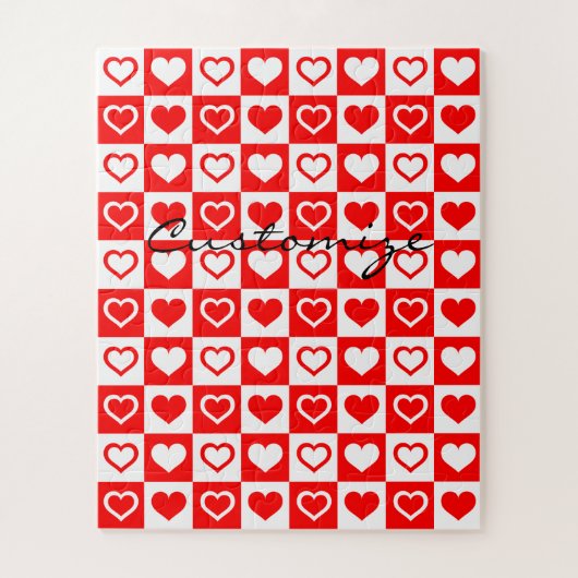 Red Hearts Pset Patroon Thunder_Cove Legpuzzel (Verticaal)