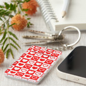 Red Hearts Pset Patroon Thunder_Cove Sleutelhanger (Voorkant Rechts)