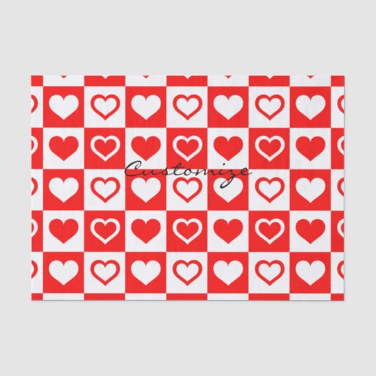 Red Hearts Pset Patroon Thunder_Cove Tissuepapier (Voorkant)
