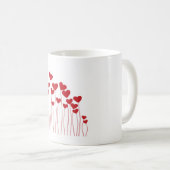 Red Hearts Romantic Mug – Love Gift for Couples Koffiemok (Voorkant rechts)