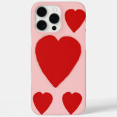 Red Hearts Roze iPhone / iPad hoesje (Achterkant)