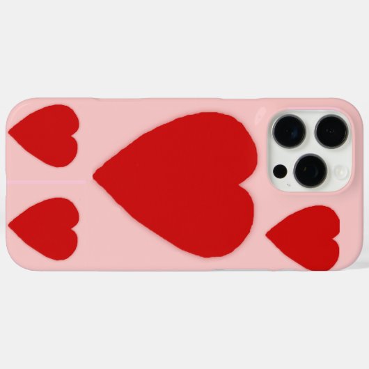 Red Hearts Roze iPhone / iPad hoesje (Achterkant (horizontaal))