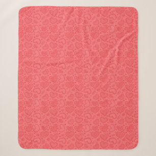 Red Hearts Sherpa Deken