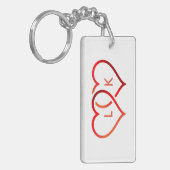 Red Hearts Sleutelhanger (Voorkant Links)