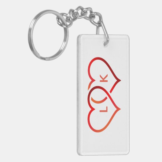 Red Hearts Sleutelhanger (Voorkant Links)