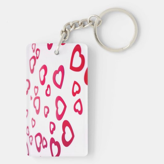 Red hearts sleutelhanger (achterkant)