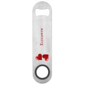 Red Hearts Specialized Bottle Open Speed Flessenopener (Voorkant)