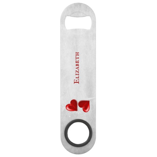 Red Hearts Specialized Bottle Open Speed Flessenopener (Voorkant)