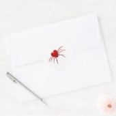 Red Hearts Spider Hart Sticker (Envelop)
