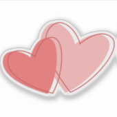 Red hearts sticker (Voorkant)