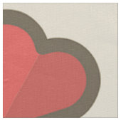 Red hearts stof (Close Up)