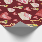 Red Hearts Style Cadeaupapier (Hoek)