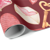 Red Hearts Style Cadeaupapier (Rol Hoek)