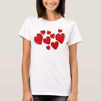 Red hearts t-shirt