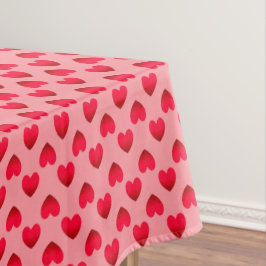 Red hearts tafelkleed
