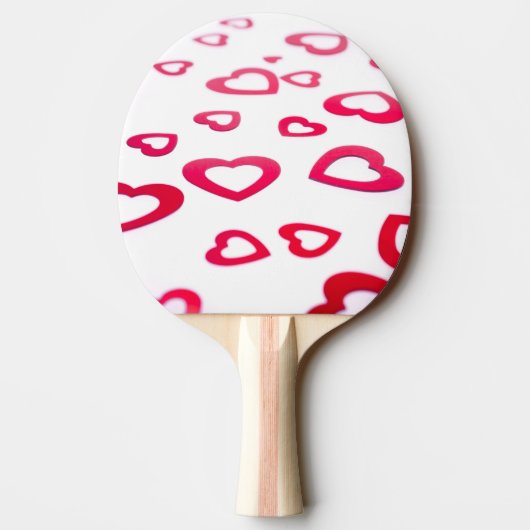 Red hearts tafeltennisbatje (Achterkant)