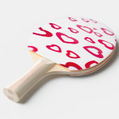 Red hearts tafeltennisbatje (Voorkant Gekanteld)