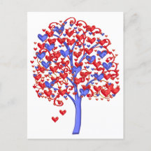 Red Hearts Tree Valentijn