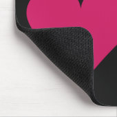 Red Hearts Valentijn aangepaste mousepad Muismat (Hoek)
