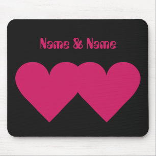 Red Hearts Valentijn aangepaste mousepad Muismat