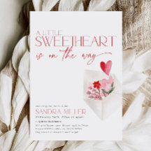 Red Hearts Valentijn Baby shower Love Post