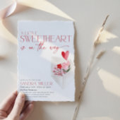 Red Hearts Valentijn Baby shower Love Post Kaart