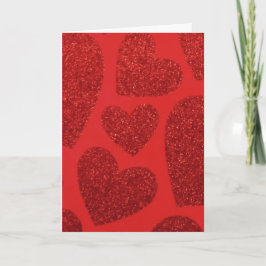 Red Hearts Valentijn Kaart