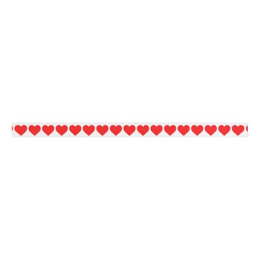 Red Hearts valentijn liefde Grosgrain Lint (Voorkant)