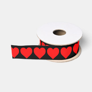 Red Hearts valentijn liefde Grosgrain Lint
