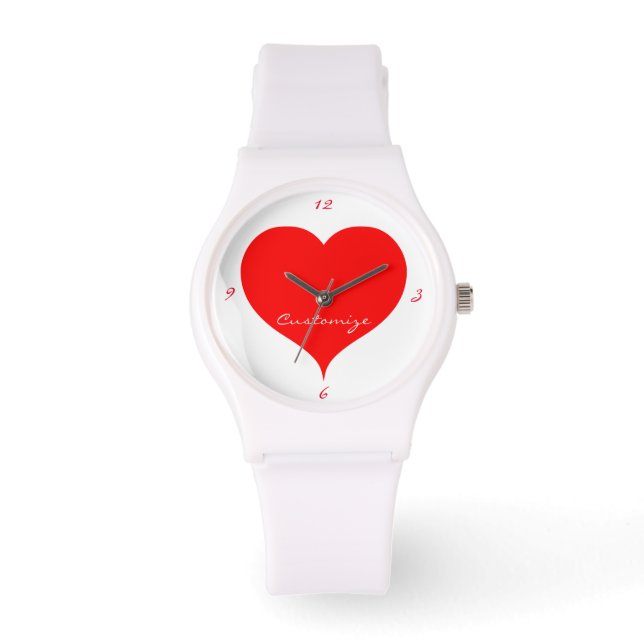 Red Hearts Valentijn Thunder_Cove Horloge (Voorkant)