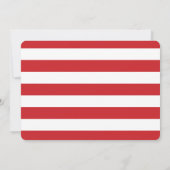 Red Hearts Valentijnsdag Birthday Uitnodiging (Achterkant)