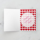 Red Hearts ~ Valentijnsdag Feestdagen Kaart (Binnen)